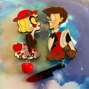 Hazbin Hotel Alastor and Charlie Pin Set